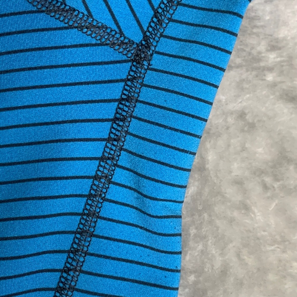 Eddie Bauer First Ascent FreeHeat Pro Blue Striped 1/4 Zip Baselayer Womens L‎ - Picture 7 of 12